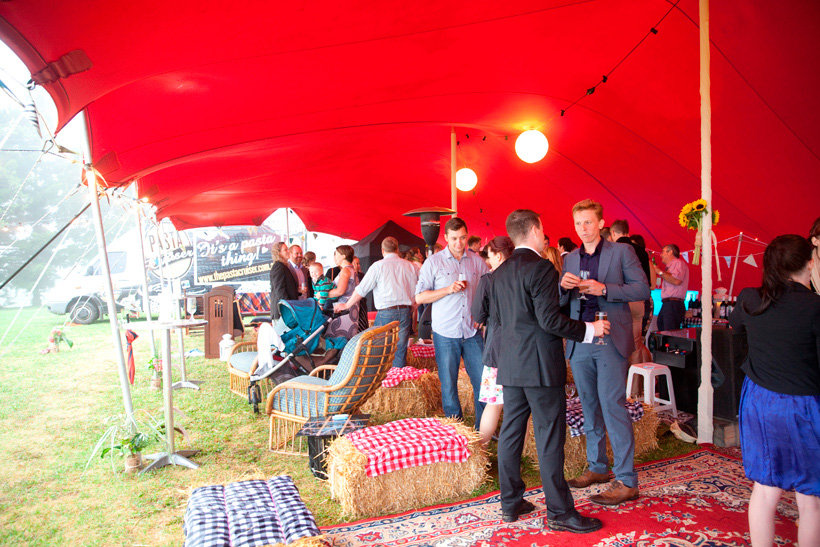 weddings at maleny retreat, red marquee, Nomadic Tents, haybales, morrocan, persian rugs