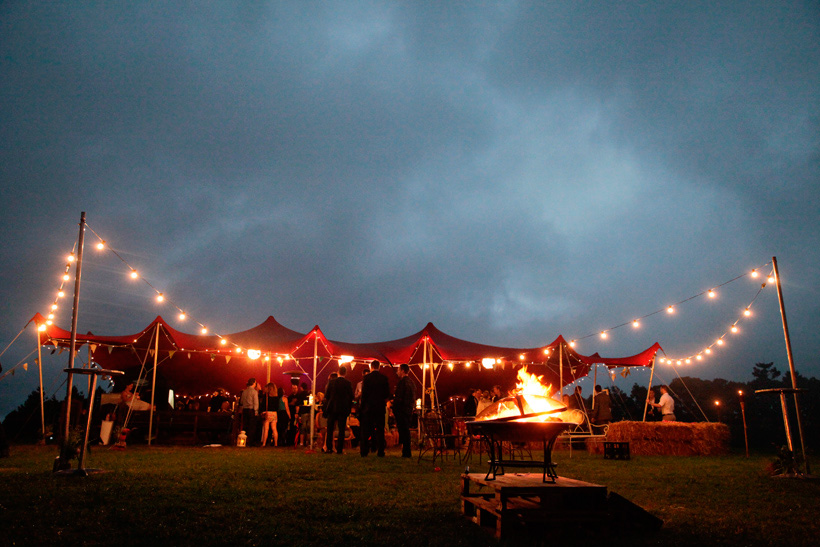 weddings at maleny retreat, marquee, Nomadic Tents, night